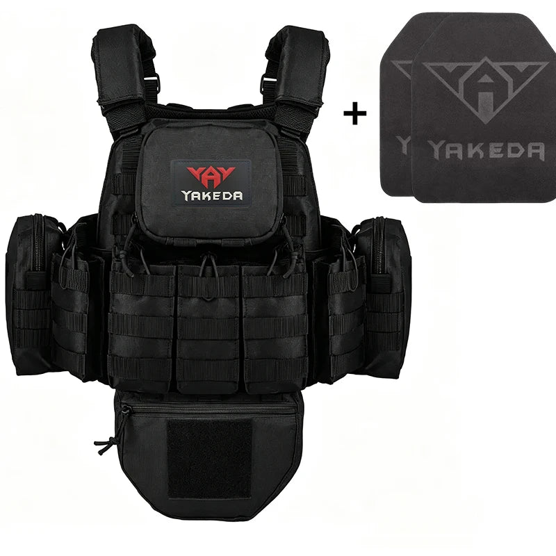 YAKEDA Tactical Vest Multifunctional Molle Breathable and Wear-resistant Outdoor Training Clothing