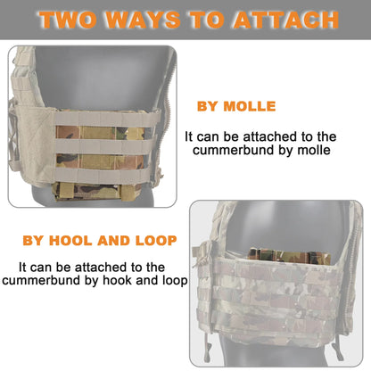 Tactical Ultralight Side Plate Pouch 6x6 Side Armor Carrier Pouch EVA Pad Sundry Bag for TMC AVS LV119 JPC Hunting Vest