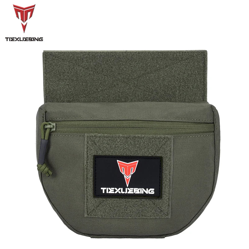 Tactical Molle Chest Rig Drop Dump Pouch Bag For CRM CRX Vest Armor Carrier Storage Hunting Accessories Chest Pouch Lower Belly
