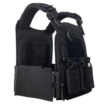 Wear-resistant Quick-Release Laser-Cut MOLLE System Outdoor Hunting Training Tactical Vest Made of Nylon Material