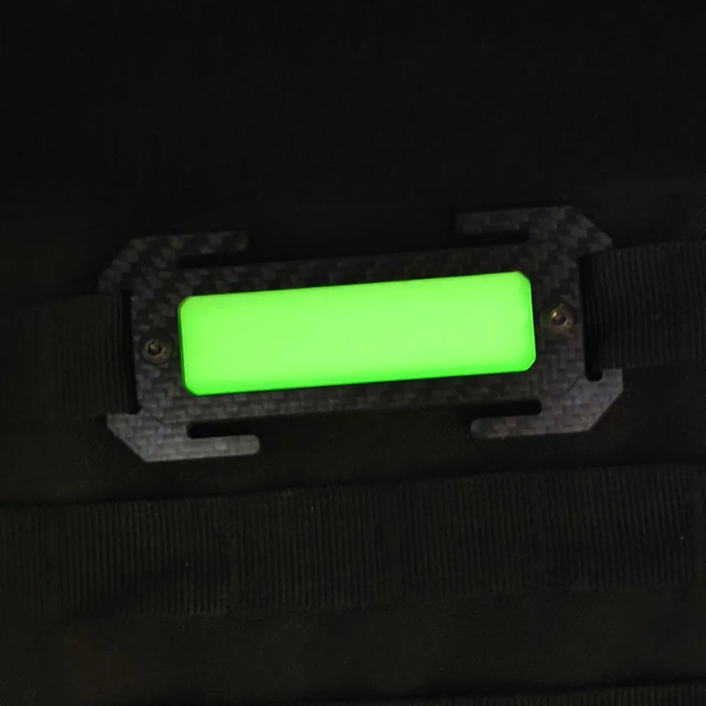 Tactical Light Marker Glow In Dark Patch Molle Luminous Marker Safety Signal Luminous Panel For Backpack Vest Plate Carrier