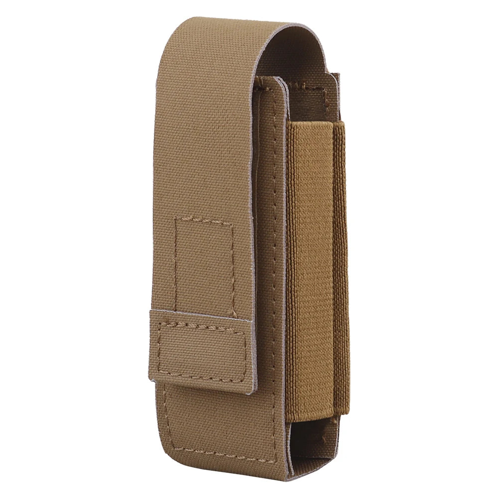Tactical Molle OC Pepper Spray Pouch Elastic Utility Tool Holser 9mm Pistol MAG Flashlight Pouch Hunting Vest  Belt Accessories