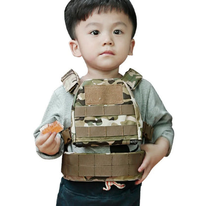 2-6 Year Old Children's Tactical Vest Set Outdoor Children's Training Vest Waist Cover Equipment Outdoor Children's Activity Tac