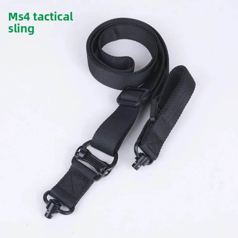 MS4 Quick disassembly Tactical Sling With QD Base Usage Outdoor one or two Point Belt Safety Rope Outdoor Sport Belt Accessories