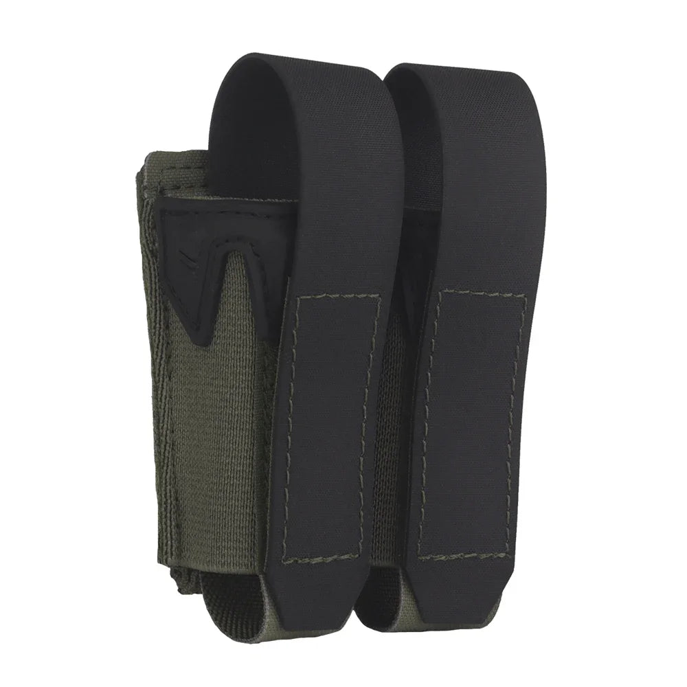 MOLLE Quick Release Waist Belt Accessories 9mm Dual Magazine Pouch for Hunting Vest