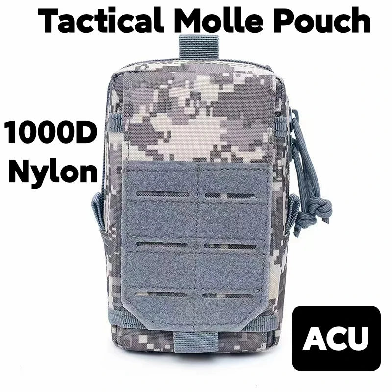 Molle Phone Pouch Holder Magazine Pouches Utility Outdoor Camping Hiking Running Hunting Accessories Waist Pack EDC Tool Bag