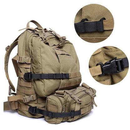 4PCS Tactical Rush Tier System Portable Molle Backpack Straps Fixing Band for Backpack Luggage Camping Hiking Mountaineering