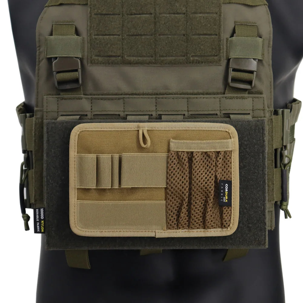 Tactical Vest Patch Molle Adapter Panel Hook&Loop Converter Mounting Placard Badge Patches EDC Tool Bag