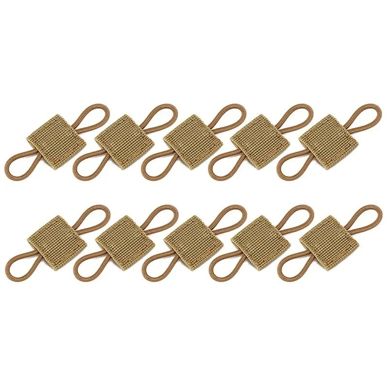 5/10pcs MOLLE Elastic Nylon Webbing Ribbon Buckle Outdoor Hiking Hunting Backpack Vest PTT Antenna Stick Pipe Binding Retainer
