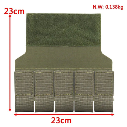 Airsoft M203 Grenade Sub Pouch 5 Round 40MM Banger Hanger Chest Rig Abdominal Tactical Vest Plate Carrier Accessories