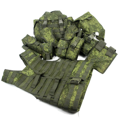 Russian 6sh117 Combat Gear Tactical Vest Molle Pouches EMR Tactical Grenade Magazine Walkie-talkie Bag 25L Backpack