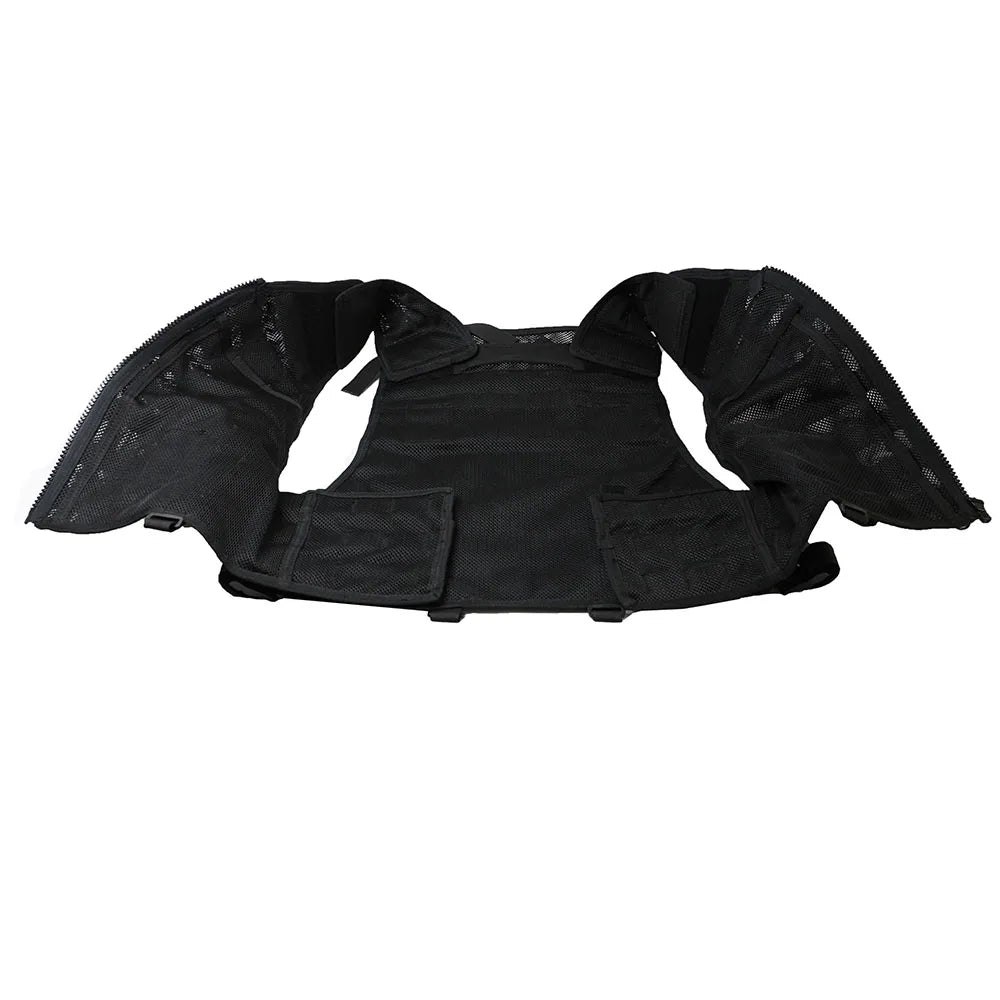 SOETAC Molle Tactical Vest Outdoor Combat Mesh Vests CS Game Duty Training Fishing Jacket Hunting Vest Zipper