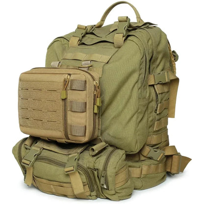 Tactical Molle Admin Pouch Multi-Purpose Pouch Modular EMT EDCOrganizer Tool Pouch Bag Utility Zippered Waist Pack Medical bag