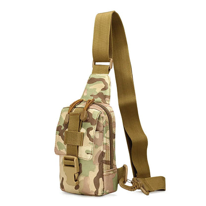 Outdoor Small Anti-theft Camouflage Chest Bag Hiking Crossbody Bag Nylon Hunting Fishing Camping Cycking Shoulder Bag