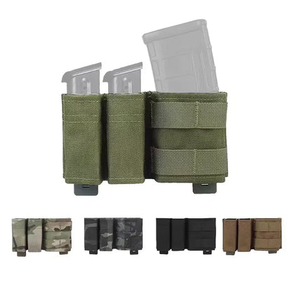 5.56mm Mag Pouch 9mm Mag Pouch Molle Tool Bag Short MAG Bag MOLLE M4 G17 AR15 Airsoft Belt Vest Gear Strap Maclice Clip