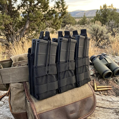 Tactical Single/Dual/Triple/Six Magazine Bag Molle Mag Pouch for Airsoft Ammunition 5.56mm M4 AR15 AK Assault Rifle Hunting