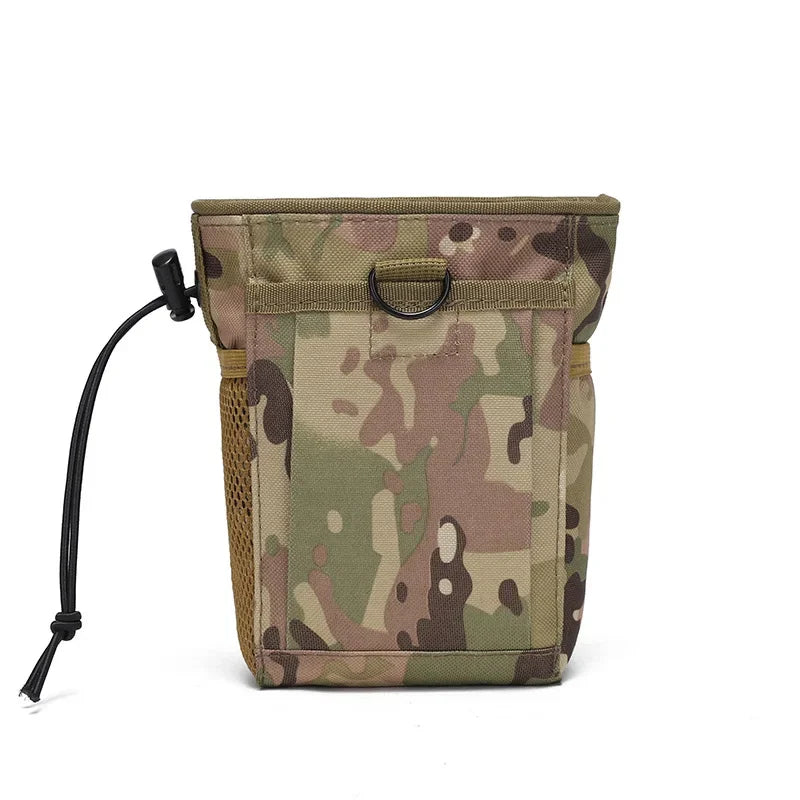 1Pcs 19x12x6cm Waterproof Nylon Camouflage Outdoor Molle Waist Pack Recycle Dump Drop Pouch for Hiking Hunting EDC Accessories