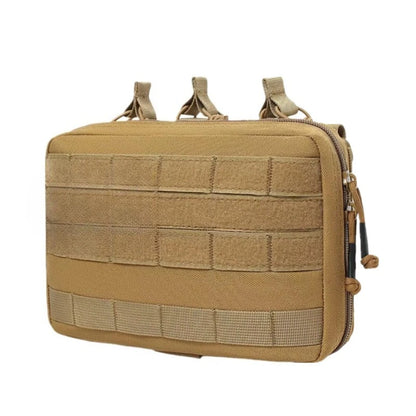Tactical Mag Admin Pouch Molle Utility Tool Pouch Medical EMT Organizer with Triple Stacker Magazine Holder for M4 M16