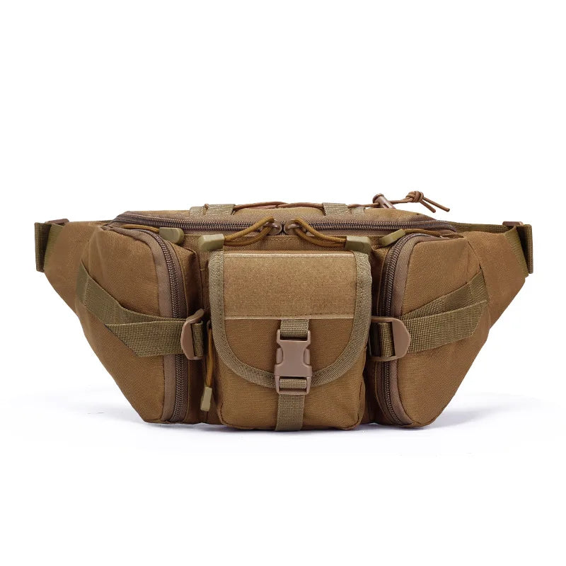 Outdoor Sports Waterproof Waist Bag Camping Multifunctional Men's Fishing Waist Bag Camouflage Backpack