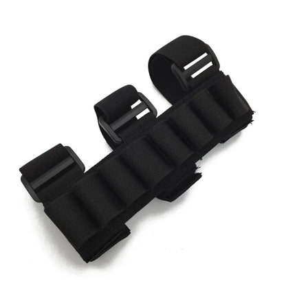 8 Round Rifle Stock Ammo Shell Holder 12/20 Shotgun Stock Arm Bag Hunting Magazine Pouch