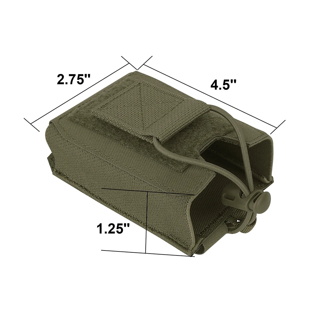 KRYDEX Tactical Radio Pouch Holster Hunting Sports Multi-purpose Waist Bag for Two Ways Walkie Talkie Hunting Outdoor Gear