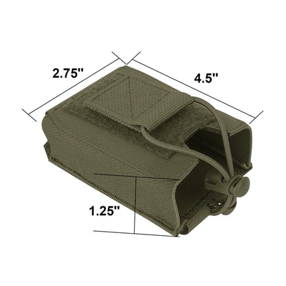 KRYDEX Tactical Radio Pouch Holster Hunting Sports Multi-purpose Waist Bag for Two Ways Walkie Talkie Hunting Outdoor Gear