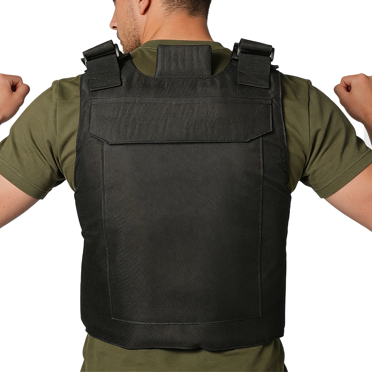 Hunting vest with widened Velcro adjustable shoulder straps and waistband, made of durable and wear-resistant fabric