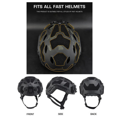 Tactical Helmets Patches 11Pcs Universal Exterior Tape Helmet Hook And Loop Fastener Set for Fast High Cut Helmet Magic Sticker