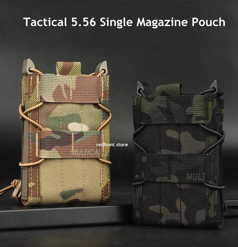 5.56 Magazine Pouch Tactical AK AR M4 AR15 Single Magazine Bag Rifle Pitol Molle Mag Holster Pouch for Hunting CS
