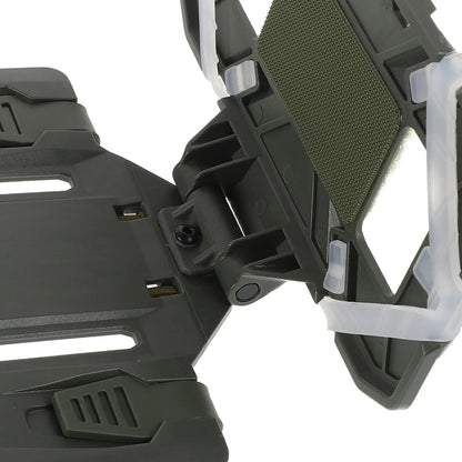 Foldable Gear Board Carrier Vest Phone Mount Holder Chest Mounted Accessory Stable for Outdoor Hiking Hunting Chest Mount Holder