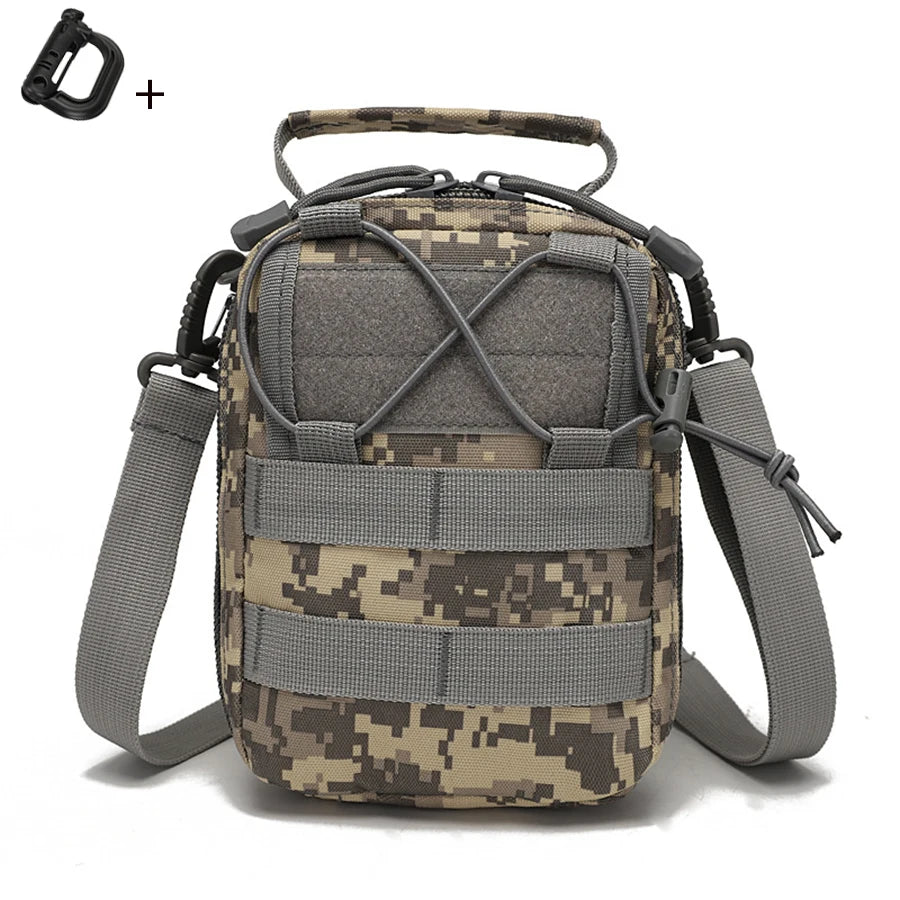 Outdoor cycling lightweight single shoulder crossbody bag, wear-resistant riding equipment, portable small shoulder bag, easy to