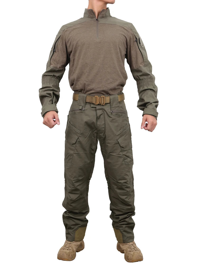 Tactical Suit PAZAGUILA Frogman Combat Shirts Pants Set Men Field Training FROG Scouting Uniform CS Airsoft Shot Kit