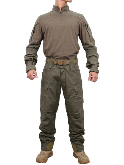 Tactical Suit PAZAGUILA Frogman Combat Shirts Pants Set Men Field Training FROG Scouting Uniform CS Airsoft Shot Kit