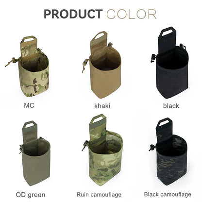 Tactical Foldable Recycling Bag Dump Pouch MOLLE Drop Pouch durable Mini  Magazine Utility Pouch