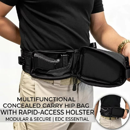 Tactical Waist Fanny Pack Concealed Carry Pistol Gun Bag Anti-Theft Hidden Gun Hip Bag Crossbody EDC Tool Bag for Hunting Hiking