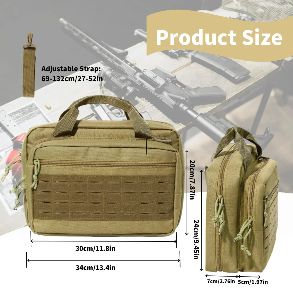 Tactical Gun Bag Concealed Carry Airsoft Pistol Pouch Outdoor Sport Hunting Portable Handgun Protection Case