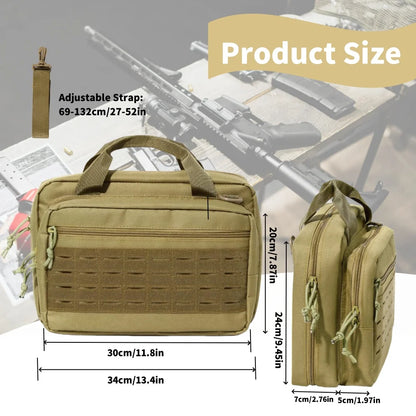 Tactical Gun Bag Concealed Carry Airsoft Pistol Pouch Outdoor Sport Hunting Portable Handgun Protection Case