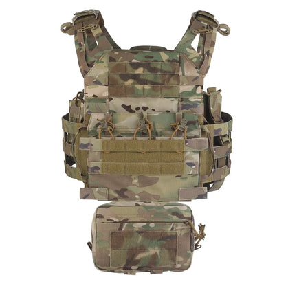 JPC R Series Tactical Vest Plate Carrier Set Modular Quick Release Assault Hunting Combat Airsoft Vest Body Armor MOLLE System