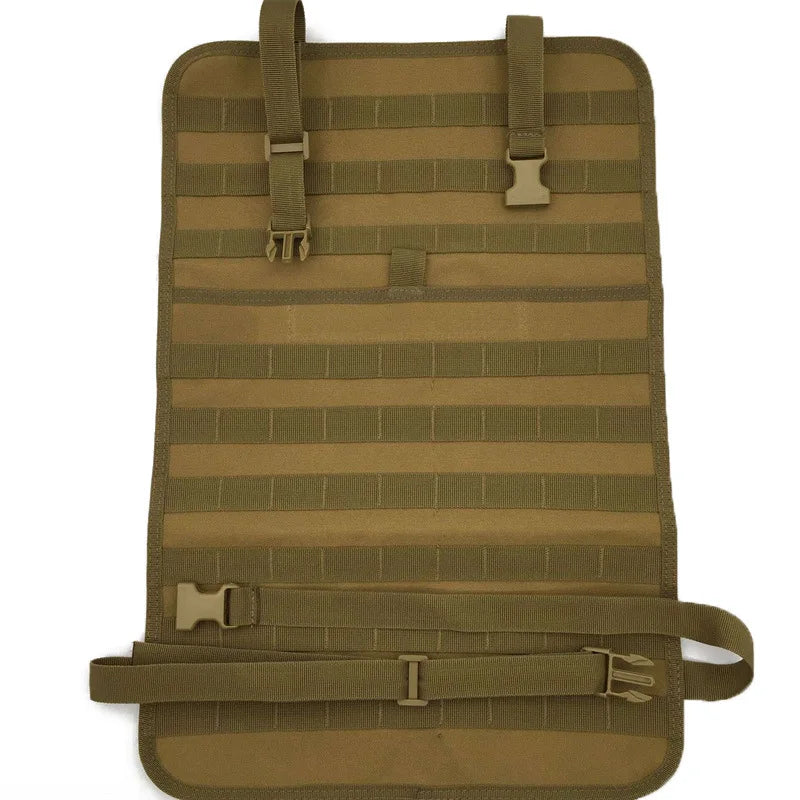 Car Seat Back Organizer Tactical Molle Panel Sag Proof Vehicle Seat Cover Protector Nylon Car Seat Back Hanger Bag Pad