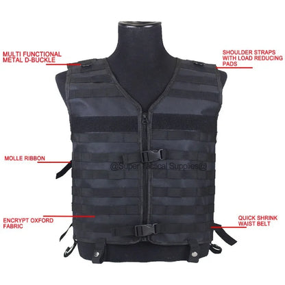 Adjustable Tactical Vest Field Hiking Load Carrier Hunting Vests Airsoft Molle Gear Security Guard Suit Breathable Sport Clothes