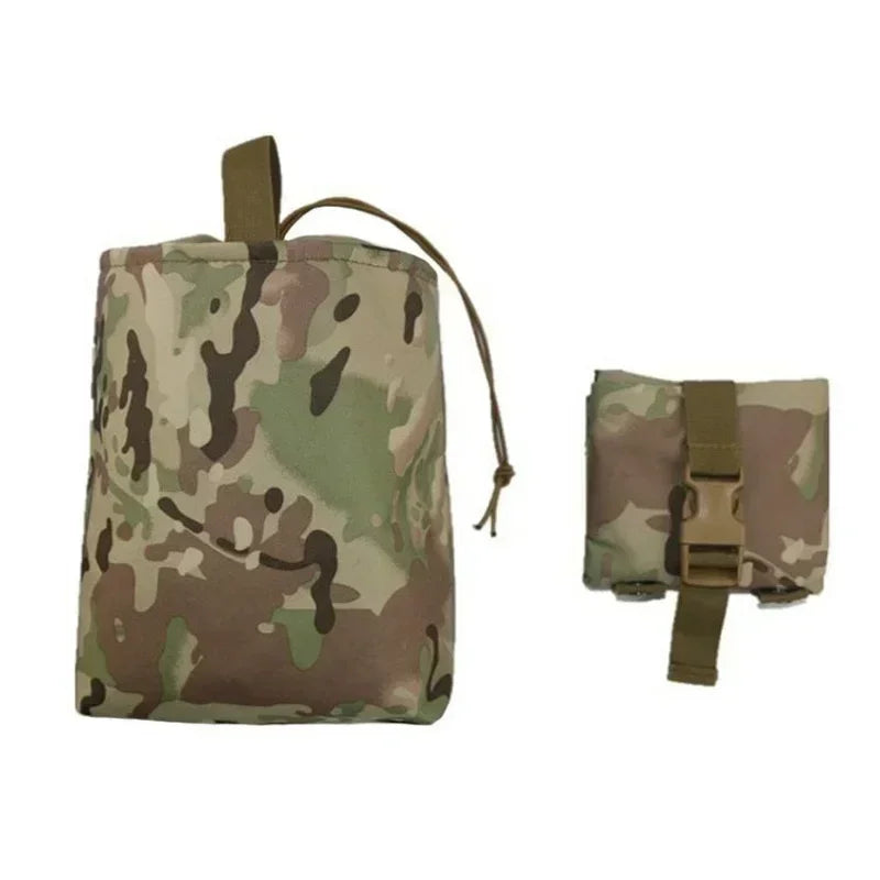 Mag Pack Folding Molle Tactical Magazine Dump Drop Pouch Hunting  Airsoft Ammo EDC Tool Bag Foldable Utility Recovery