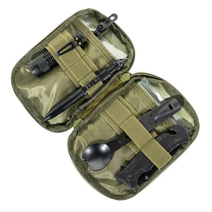 Outdoor EDC Pocket Tools Bag Molle First Aid Kit Sport EMT Pouch Utility Small Waist Pack Hiking Camping Hunting Accessories