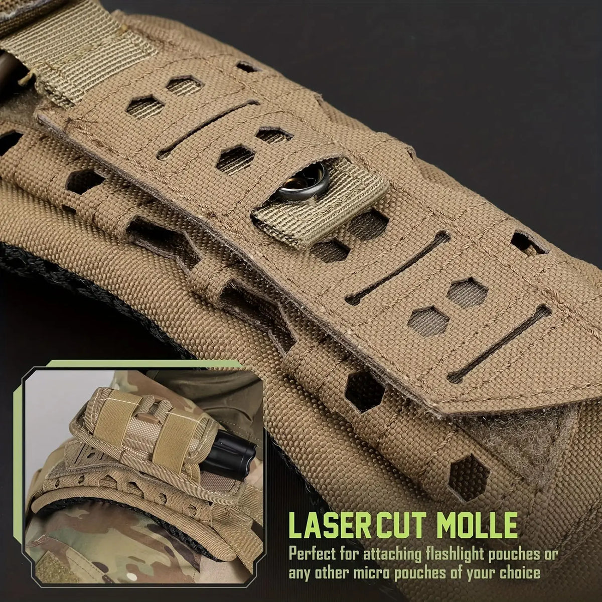 Tactical Shockproof Pressure Relief Shoulder Pad Outdoor Breathable Cushioning Non-slip Shoulder Pad Backpack Vest Accessories