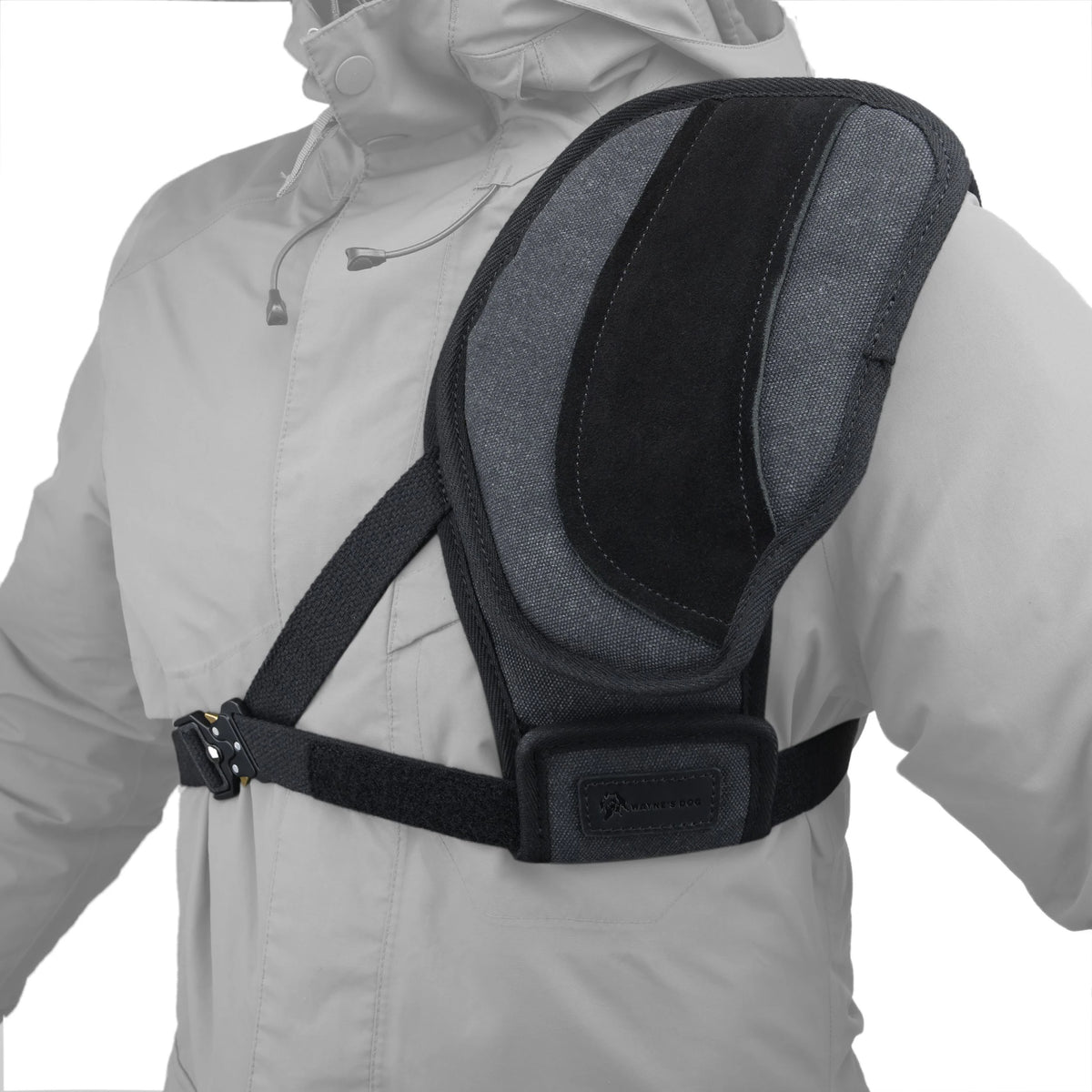 Canvas Shoulder Field Shield Leather Archery Half Chest Protector Guard Shirt Pad Protector Sport Shoulder Pads