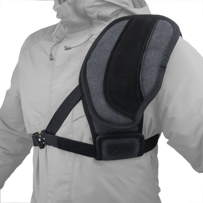 Canvas Shoulder Field Shield Leather Archery Half Chest Protector Guard Shirt Pad Protector Sport Shoulder Pads