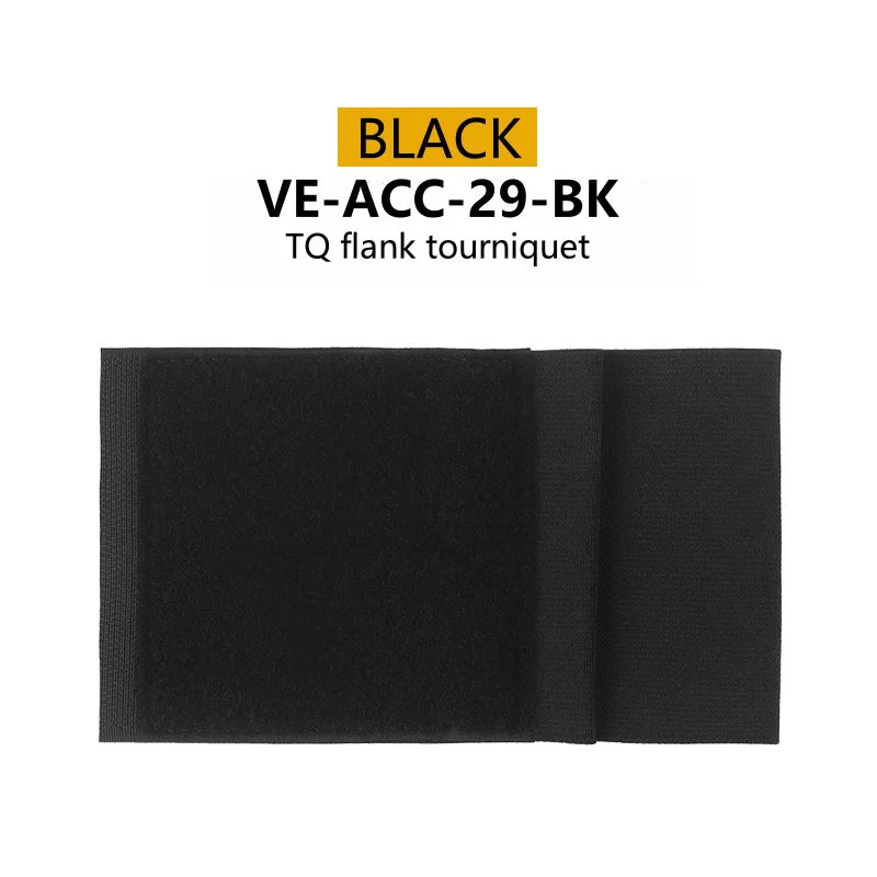 Outdoor TQ tourniquet Holder For Camping Vest Plate Carrier Side Wing Magic Fastener Elastic Tourniquet Pouch Vest Accessories