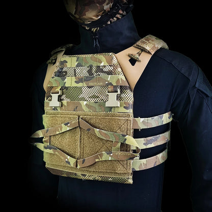 TACTICAL LIGHT WEIGHT JUMPABLE PLATE CARRIER CP STYLE JPC 2.0 SWIMMER CUT HUNTING VEST