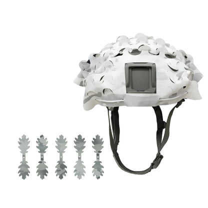 3D Camo Net Airsoft Helmet Cover Laser Cut Nylon Drawstring Helmet Scrim for CS Wargame Paintball Hunting Accessories