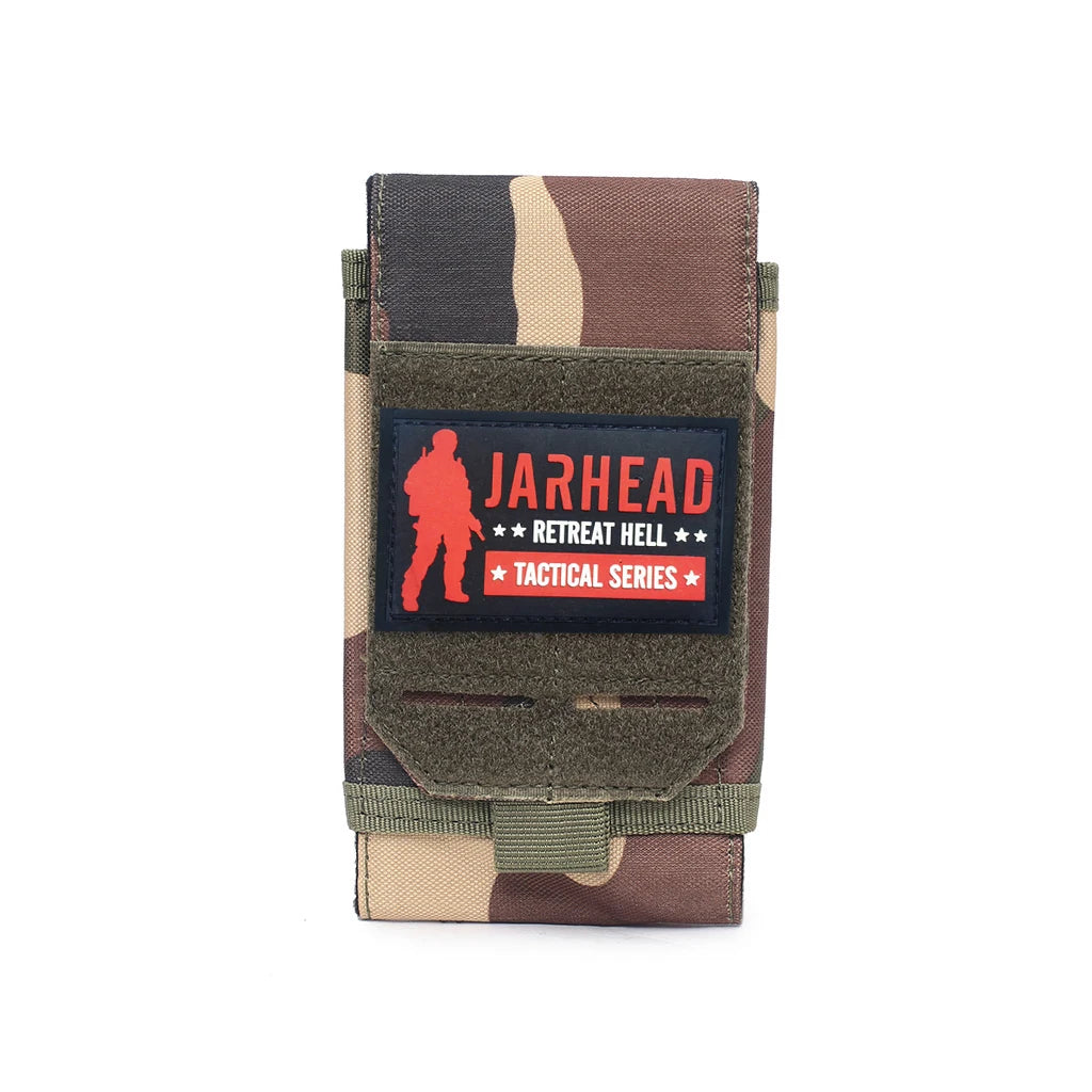 Tactical Laser Phone Pouch With Patche Molle Waist Pack Universal Accessories Pack EDC Hiking Hunting Camping Phone Bag