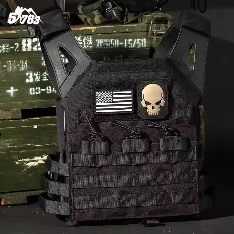 Nylon Tactical Vest Body Armor Hunting Carrier Airsoft Accessories CS Combat MOLLE Camo Military Army Vest for Outdoor Hunting